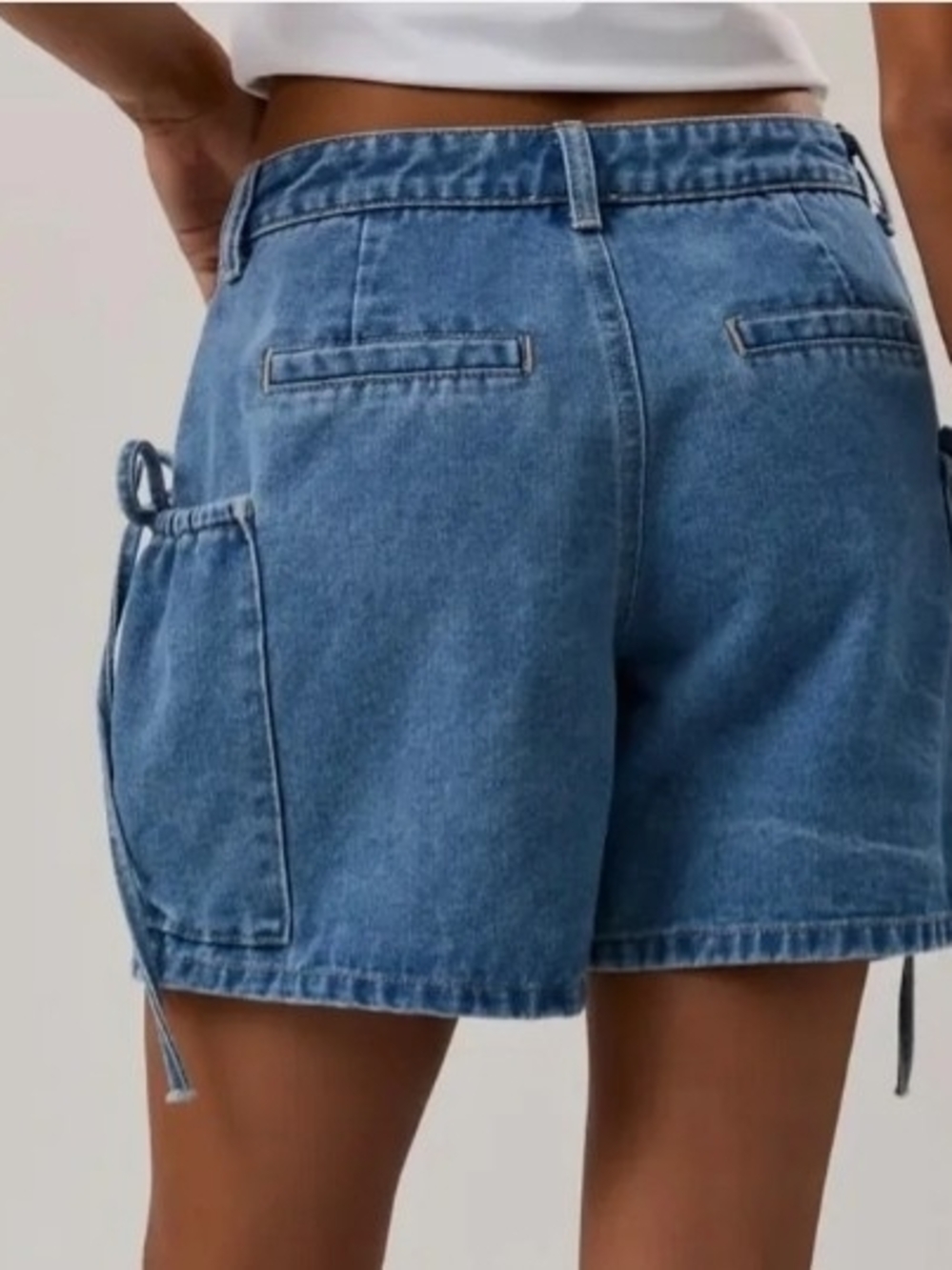Le Lis Blue Denim Portland Pocket Shorts